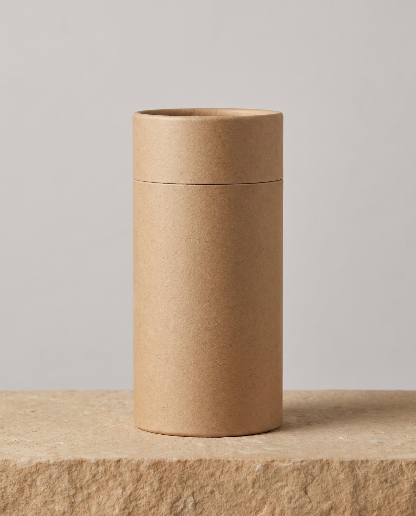 Kraft cardboard tube with your message printed on it